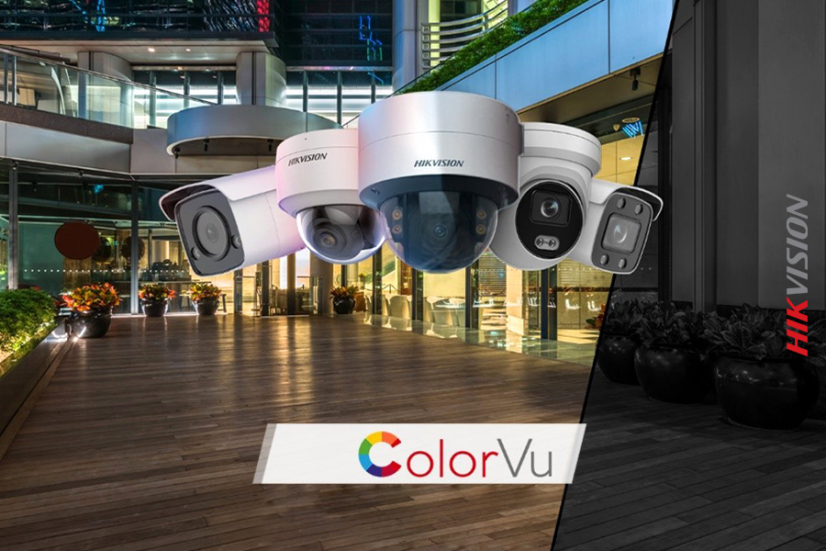 Imagen de una cámara de seguridad en la noche